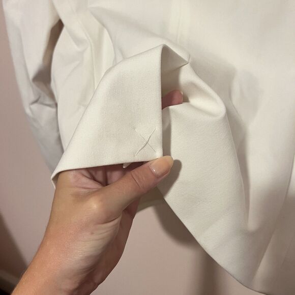 NWT J. Crew Devon Blazer in Bi-Stretch Cotton Blend in Ivory Size 20 Style BP412 - Picture 7 of 14